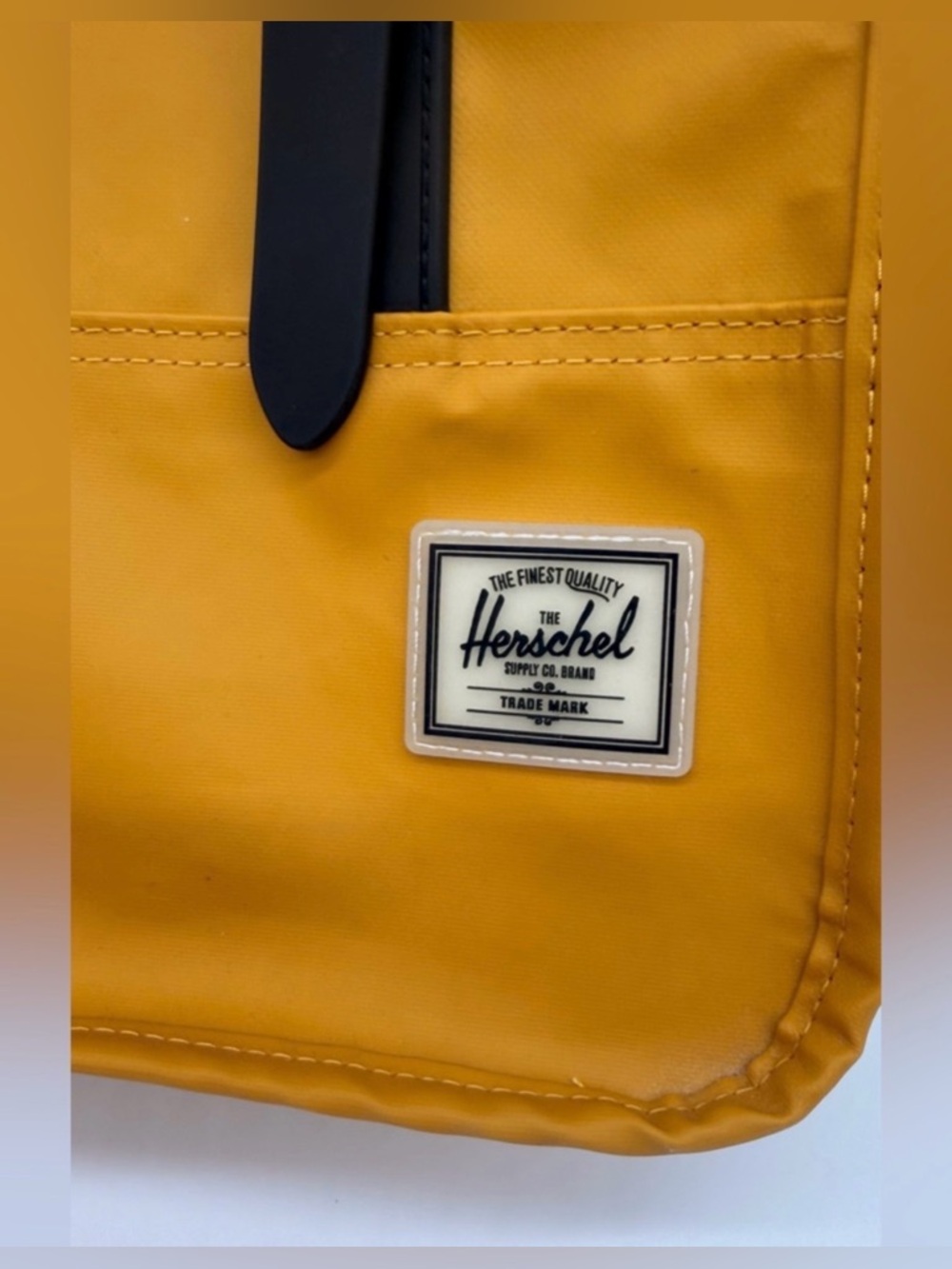 Herschel Waterproof Yellow Backpack Rain Travel School Bag Unisex - Picture 3 of 11